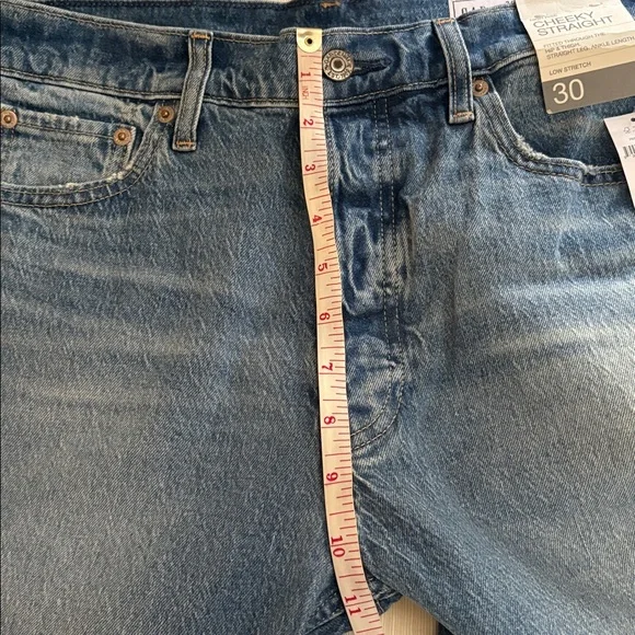 New GAP High Rise Cheeky Straight Size 30 Long medium blue - Picture 6 of 12